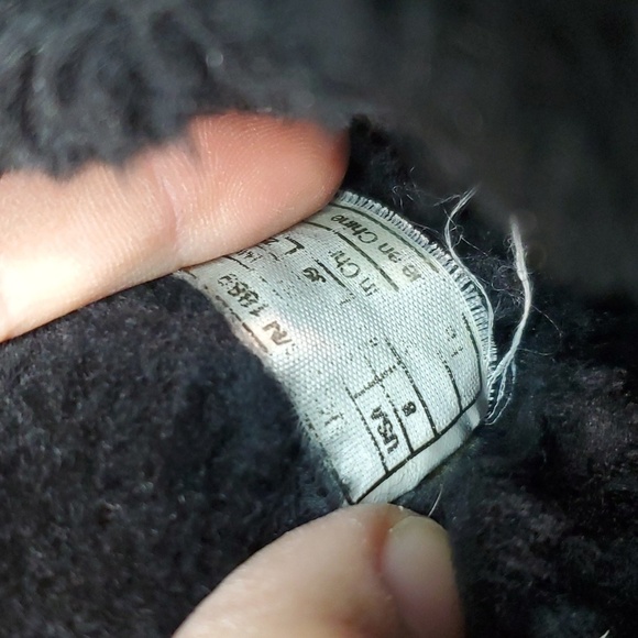 Ugg Australia Women Comfort 1889 Black Leather Sheepskin Boots shoes sz 8 - Picture 12 of 14